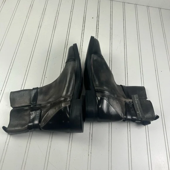 Stelle Monelle Black Leather Ankle Boots with Buckle Women’s Size EU 36 - Picture 4 of 12